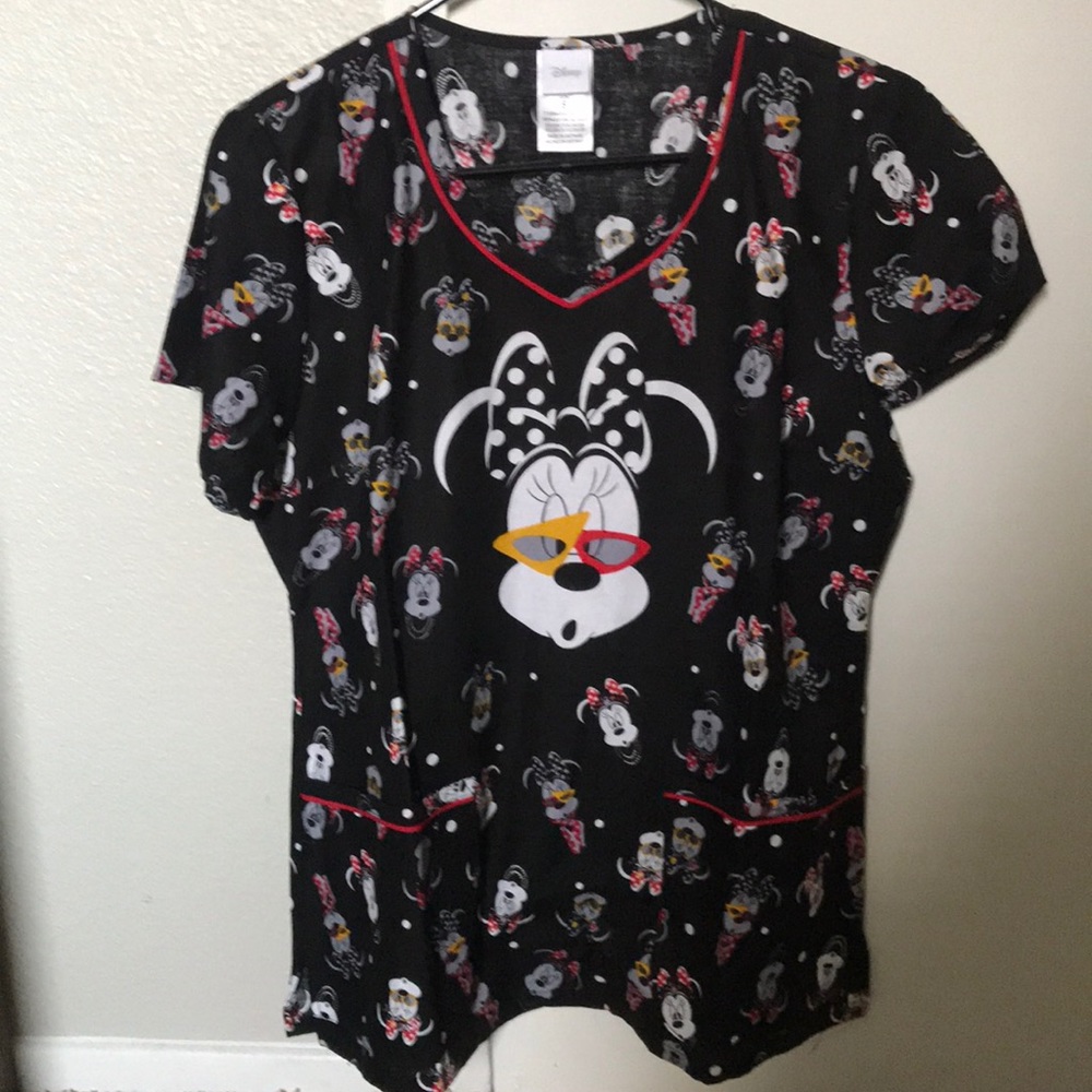 Disney Minnie Mouse scrub top size S